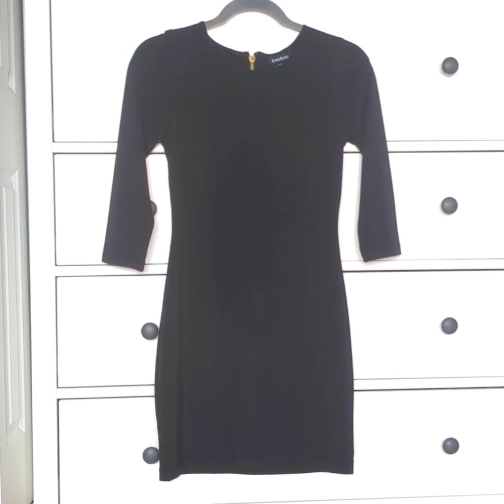 Sz XS Bebe Black Mini Dress